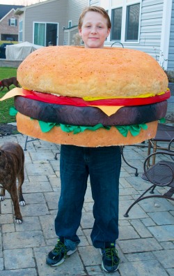 DIY Hamburger Costume